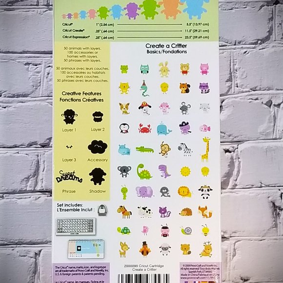 Cricut - Create a Critter - Provo Craft 2010 - Picture 3 of 5